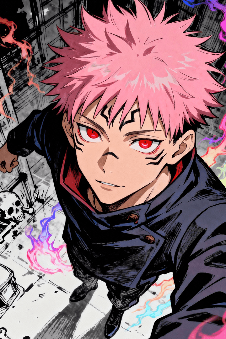 Anime boy with sword